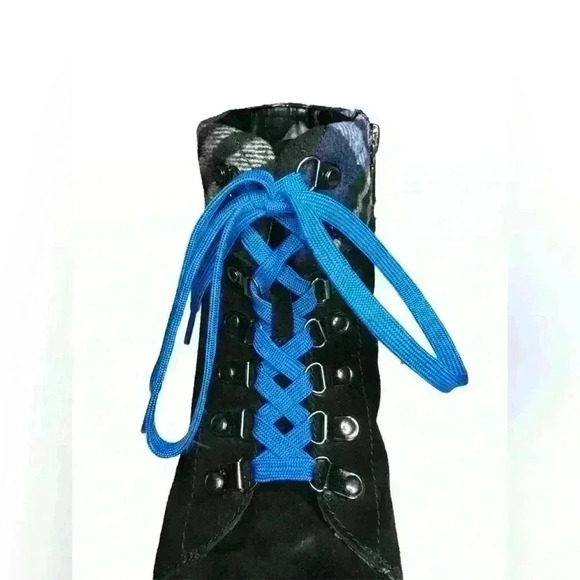 Blondo Raina Waterproof Ankle Boots Blue Flannel trim 9.5​ - Picture 9 of 16